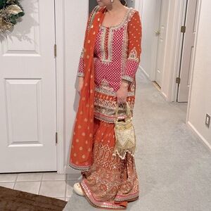 3 piece beautiful sharara suit